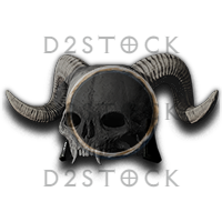 D2R Giant Skull - 1 Socket