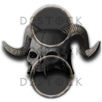 D2R Giant Skull - 2 Sockets