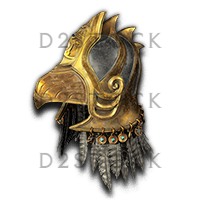 D2R Hierophant's Falcon Mask of the Tiger