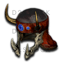 D2R Echoing Lion Helm of Charged Bolt